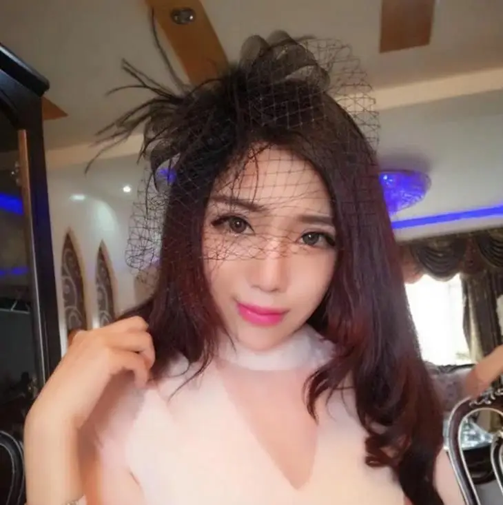 Factory direct small hat European and American bride head mesh hair accessories feather cover hair clips bow bride veil