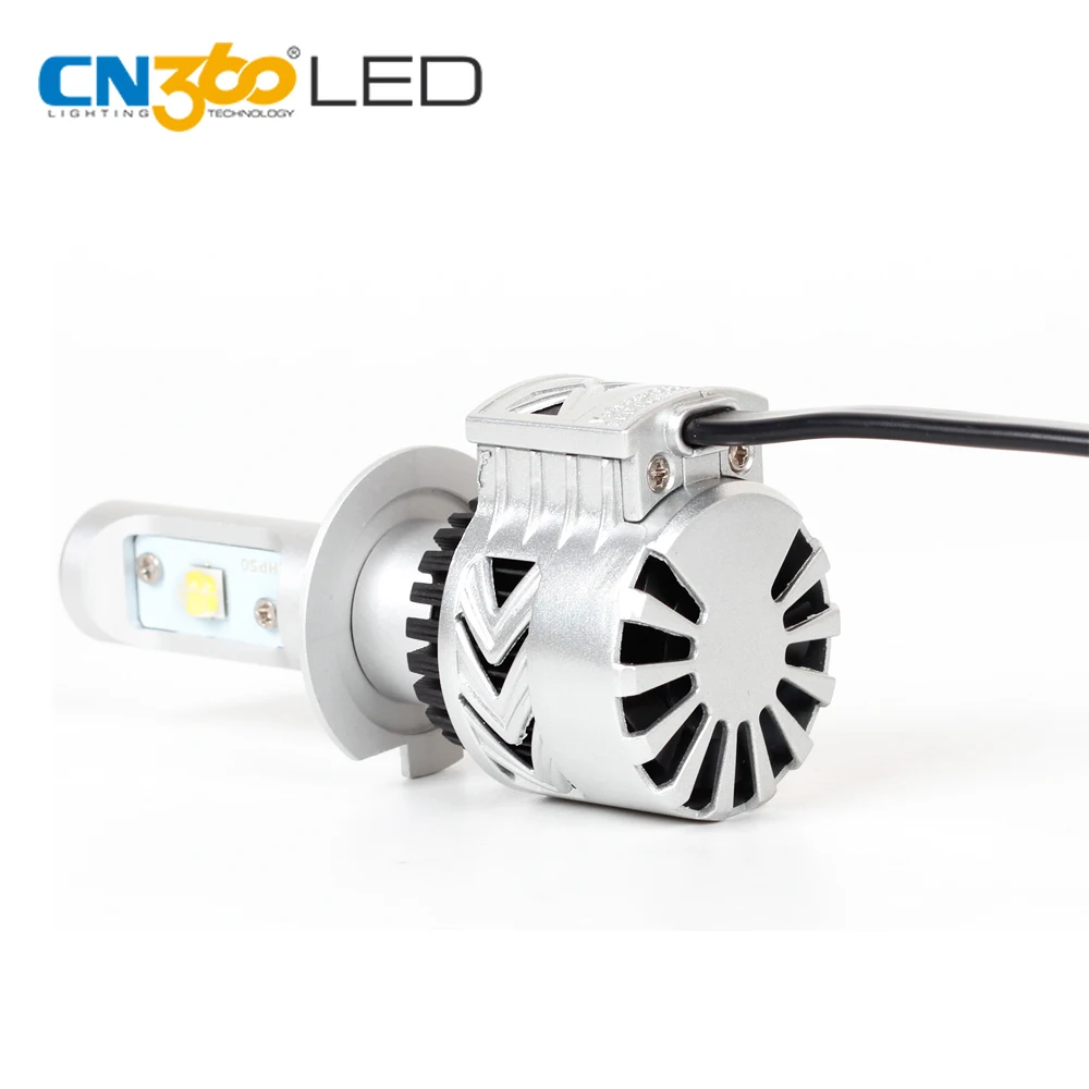 Белый 6000 К XHP50 12 В Авто светодиодные фары Conversion Kit H1 H7 9005