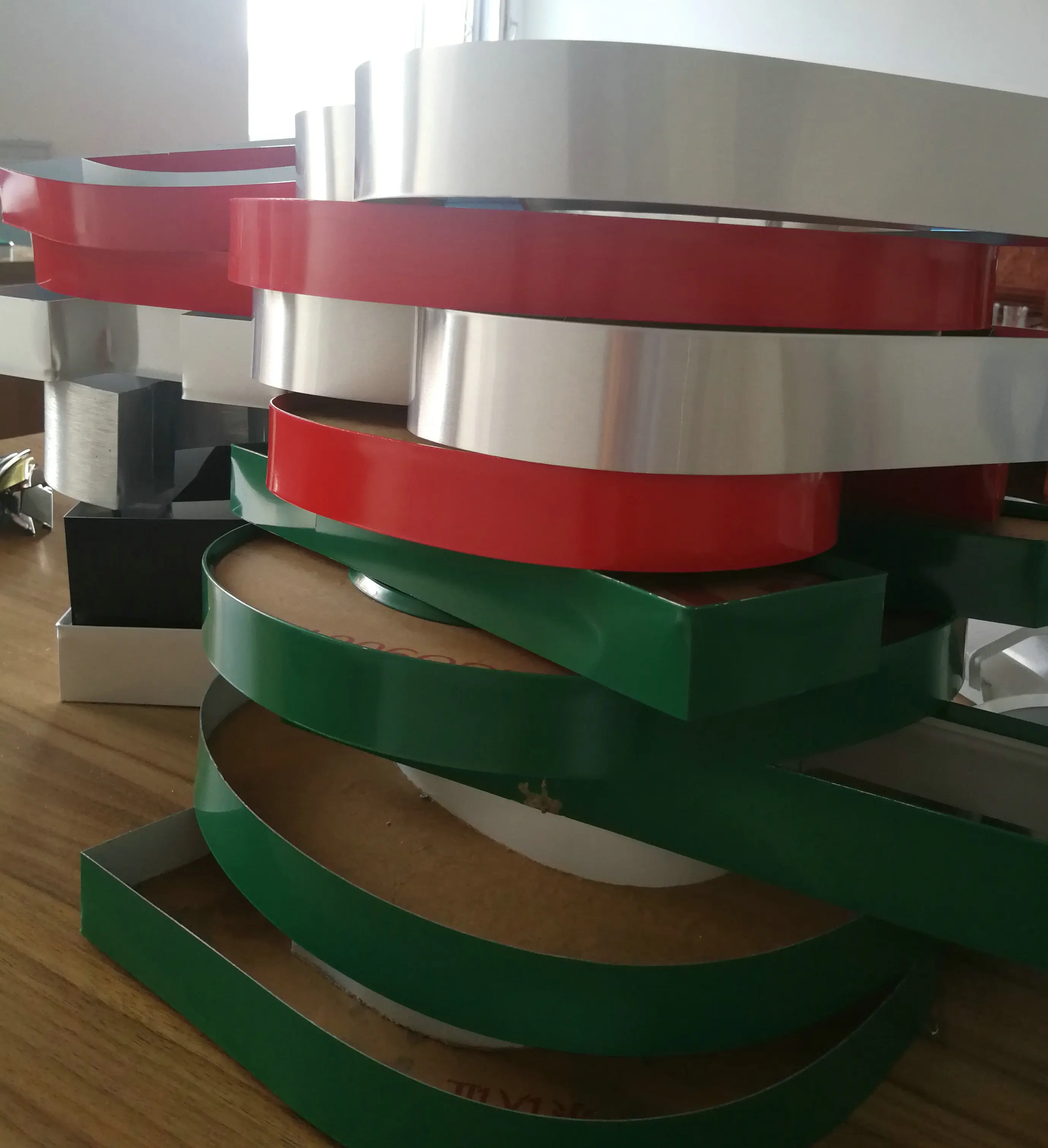 Anodized aluminum channel letter edge with foam and PVC for LED acrylic aluminum channel sign