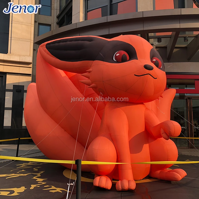 Nine-tailed Inflatable Fox Cartoon Character for Outdoor Advertising