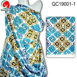 Queency African Ankara Style Soft Transparent Chiffon Fabric Party Dress Uses Of Chiffon Fabric