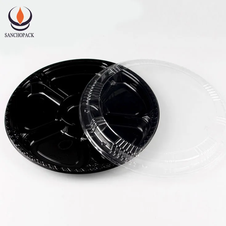 
Cheap disposable plastic divided fruit blister food container packaging tray 