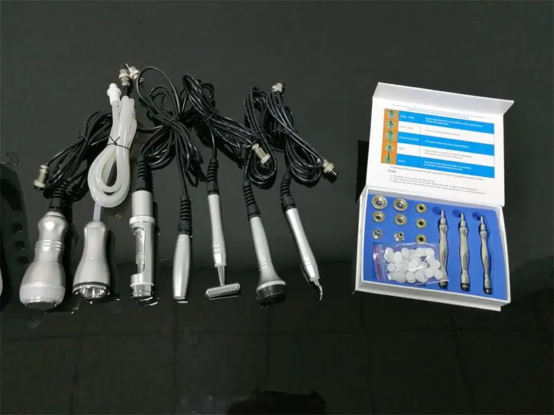 New design 7 in 1 portable microdermabrasion machine hot and cold hammer skin beauty Salon equipment
