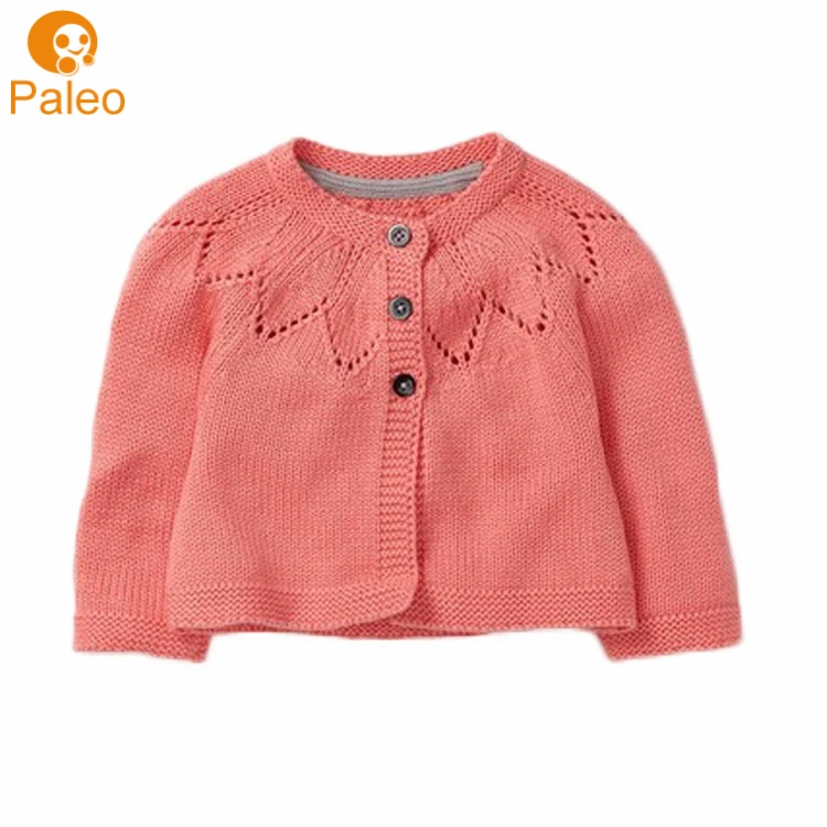 
OEM ODM Factory eco-friendly cotton button-down knit cardigan sweater girls 