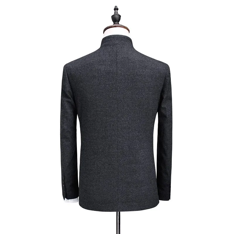 Топовый брендовый Китайский стильный пиджак и брюки, мужские дизайнерские деловые костюмы туники