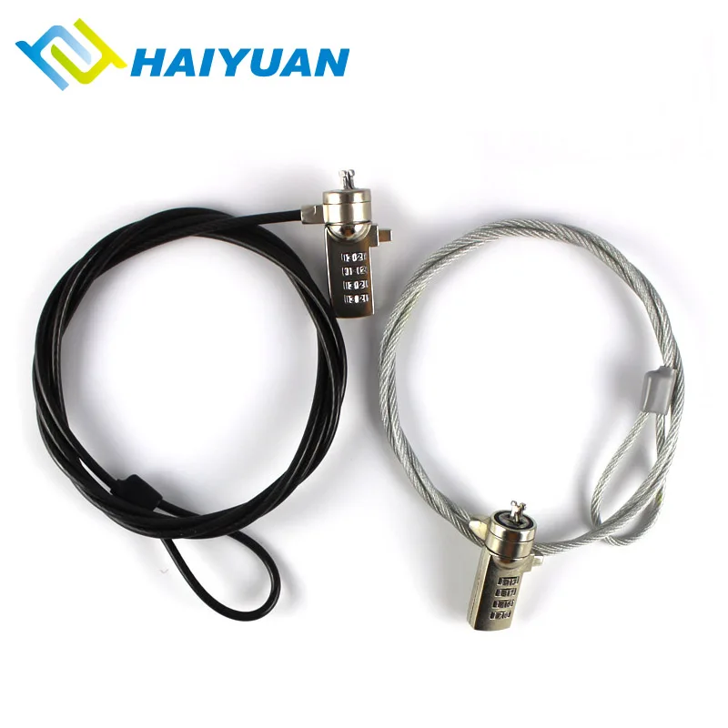 Notebook security cable luggage cases / suitcase anti-theft coded lock
