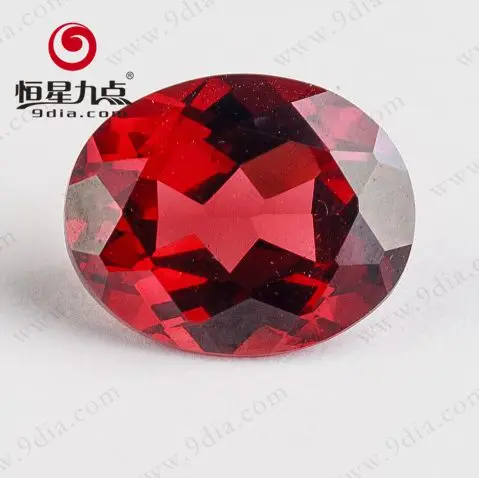 High Quality 6*8mm Oval Cut Natural Red Mozambique Garnet Stone Star and Mineral Gemstone