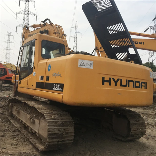 Низкая цена, бывший в употреблении корейский гусеничный экскаватор hyundai 225LC-7/150LC-7 для продажи