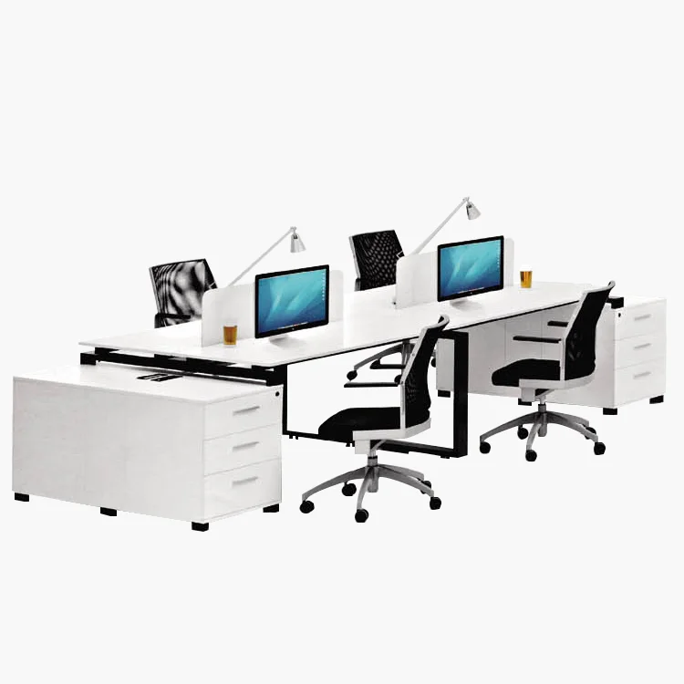 
Used Partitions 4 Person Office Cubicle Desk For Small Spaces 