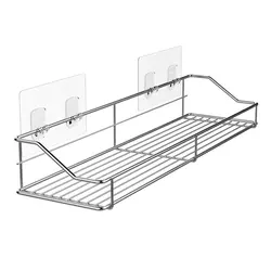 Stainless Steel Wall Mounted Type Non-folding Rack Kitchen Hanging Rack Storage Shelves