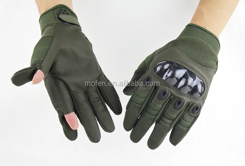 Winter Leather Military Tactical Gloves 3 Colors 3 Sizes Mixed Order M.o.q 50 Only Can With Your Logo