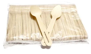 Eco-friendly Food Grade Disposable Wooden Spoon With Logo