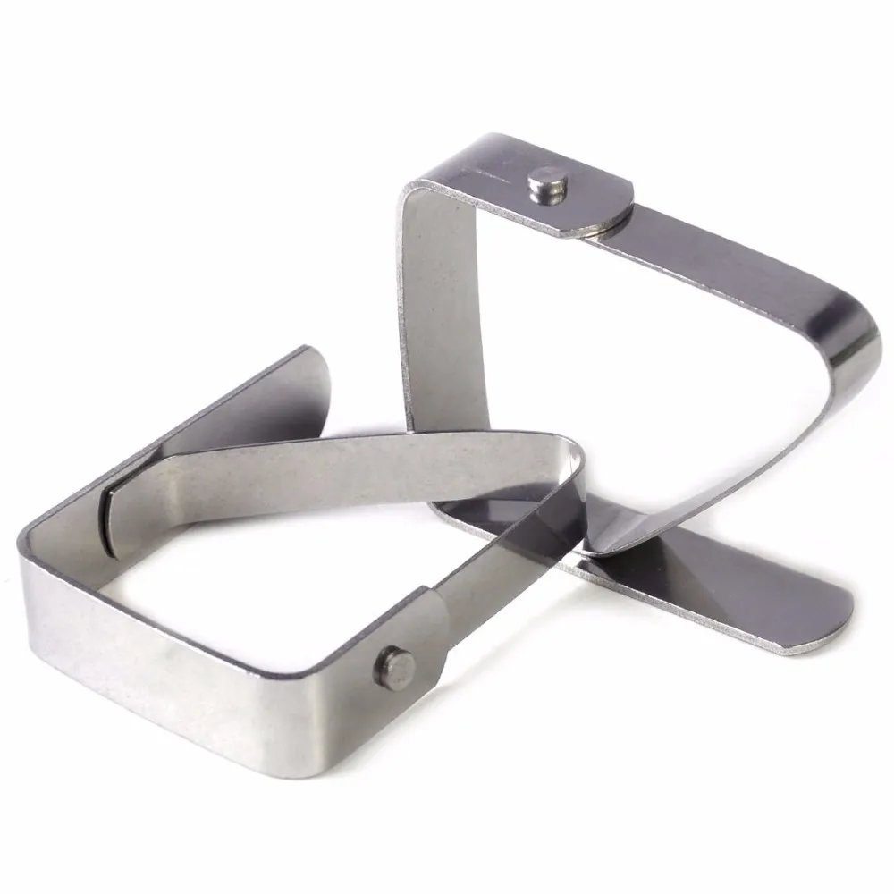 
Custom sheet metal stamping stainless steel metal table skirting clip table cloth clip 