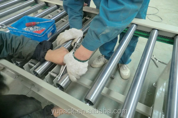 Heavy duty power roller conveyor