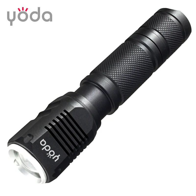 T9618 Flat head 18650 rechargeable tactical flashlight lanterna de led
