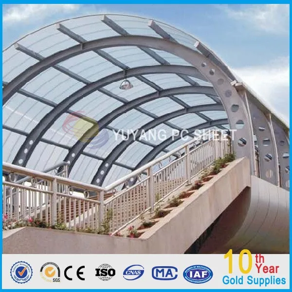 
UV protected plastic coloring polycarbonate roofing solid sheet 