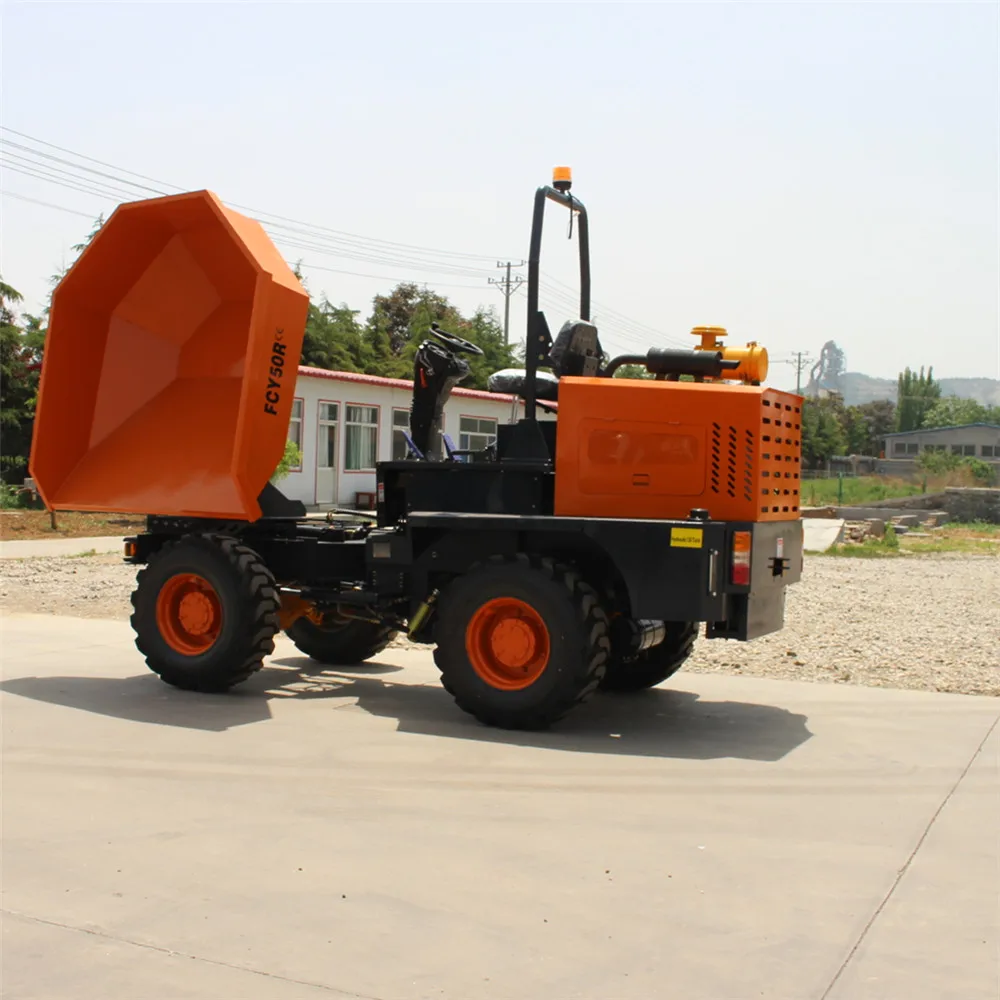 FCY50R Front tipping type 5 tons mini site dumper truck 4wd