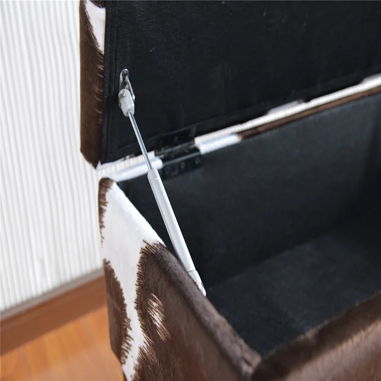 Custom rectangular bedroom bench with storage