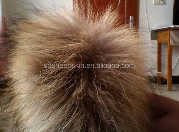 Reasonable Price Raccoon Fur Trim Detachable Fur Collars