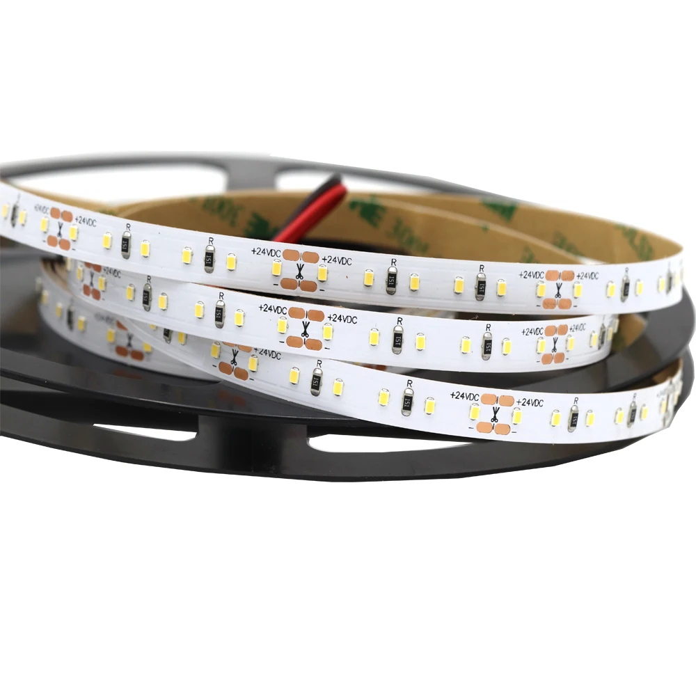 High quality  DC 24V 120 leds/m 180led/m led stripe light 2216 SMD led strip light
