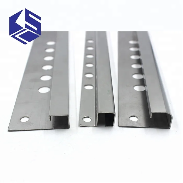 KSL decorative square ceramic inside corner metal stainless steel tile edge trim