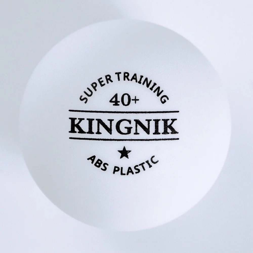 KINGNIK 1* star super training 40+ white Plastic Table Tennis Ball (USA version )