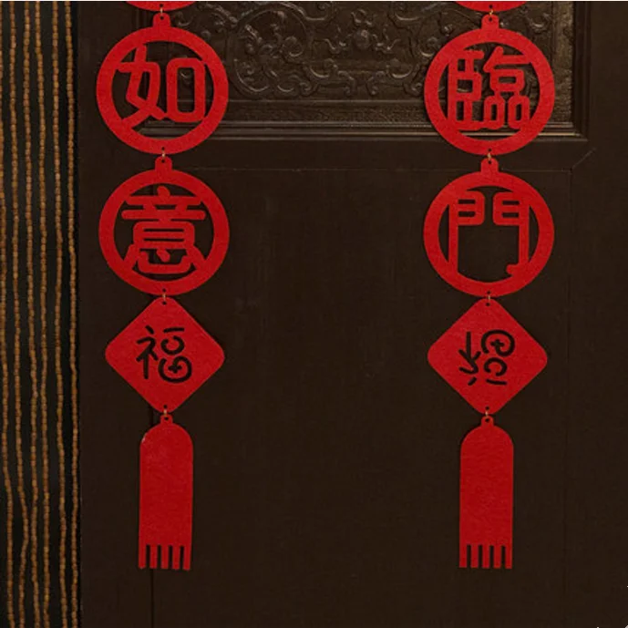 popular wholesale festival items felt chinese lunar new year decoration