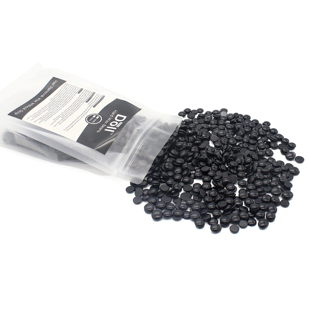 High Quality 500g Depilatory Hard Wax Beans Black Hair Removal Wax