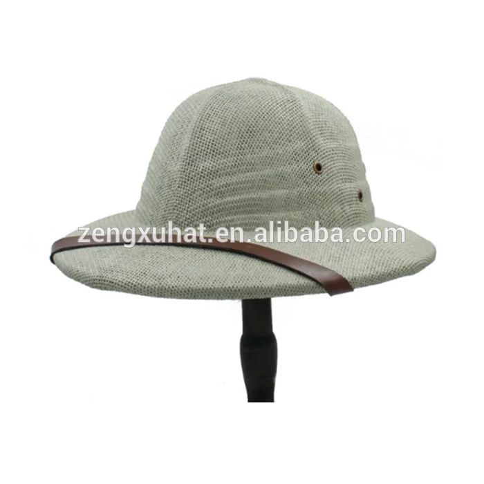Adults Jungle Safari Helmet Hat Pith Explorer Zoo Keeper Straw Hats Fancy Dress Costume
