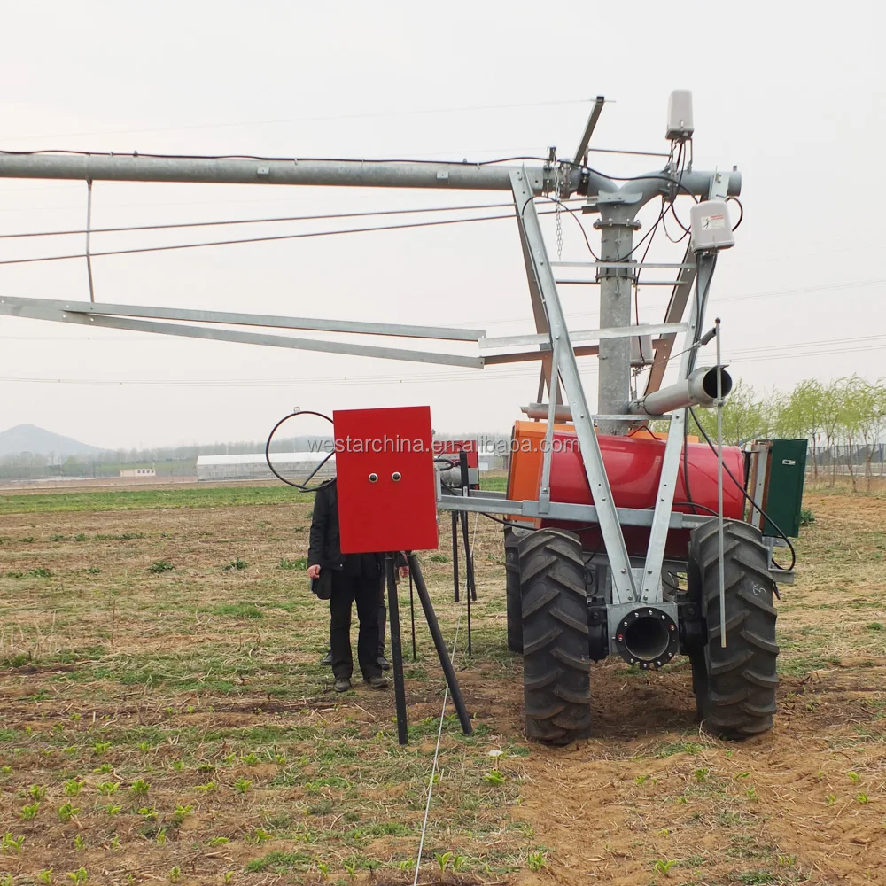 Center Pivot Irrigation Lateral Move Irrigation System with Poly Lined Pipes for sale