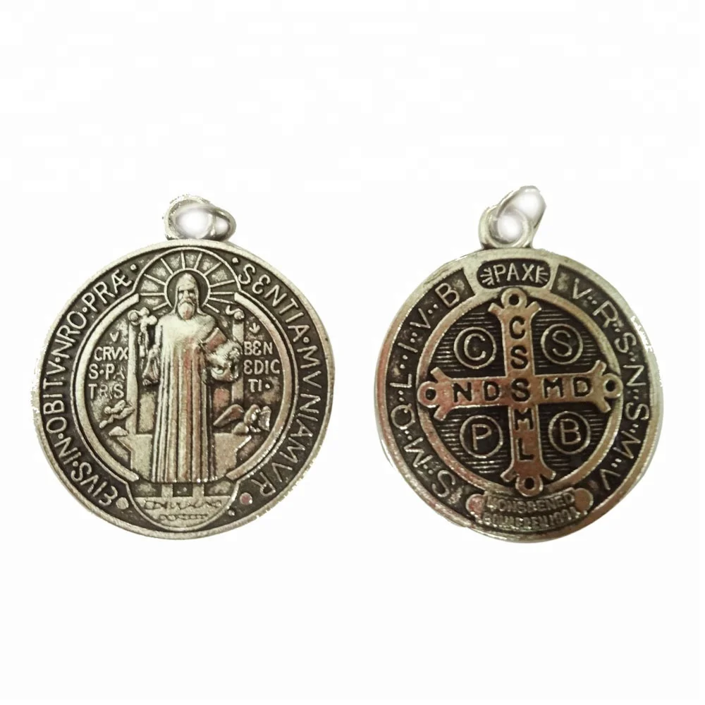 custom die cast catholic medal