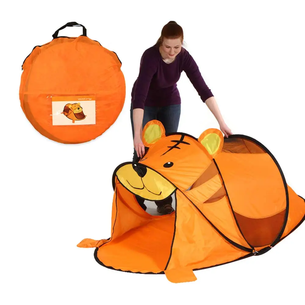 Indoor Kids Play Camping Animal Cartoon Tent for Children Avoid Building Pop up India Castle Playhouse Tents