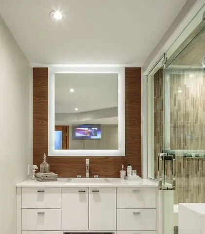 ETERNA New Design Hairdressing Led Light Mirror Hair Salon Mirror Bath Mirrors Home Hotel Hair Dressing Cosmetic Room,hotel