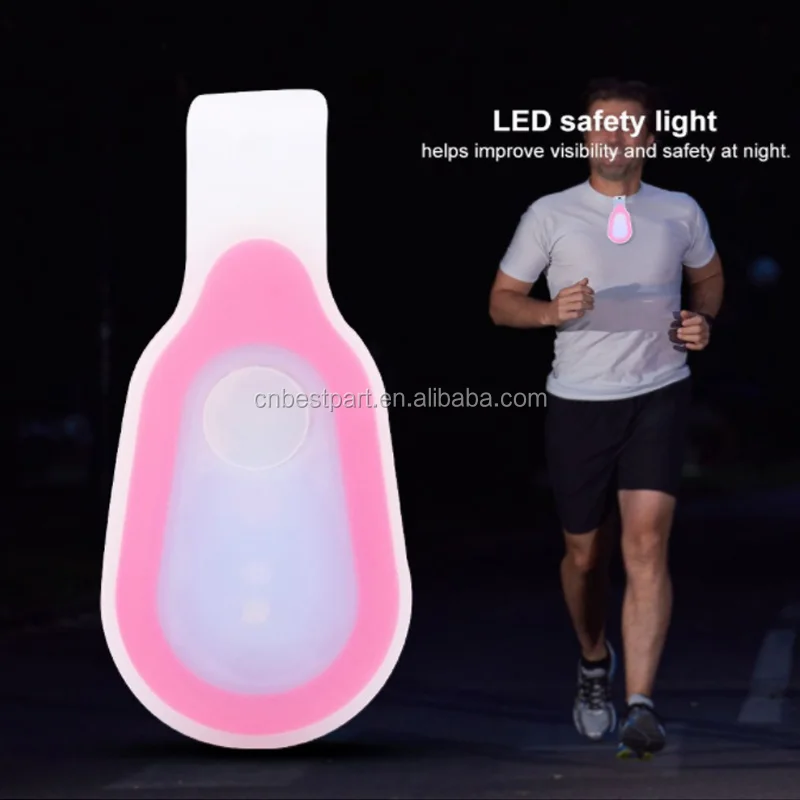Hot LED Safety Mini Night Running Light Button Silicone Clip Warning Caution Lamp Led Safety Warning Beacon Lamp Night Flare