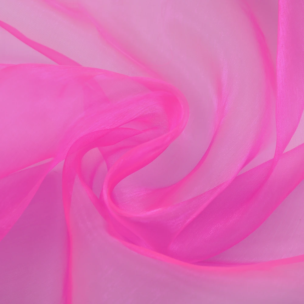 
white purple red solid color wedding dress and gift drawstring bags pouch silk organza fabric 