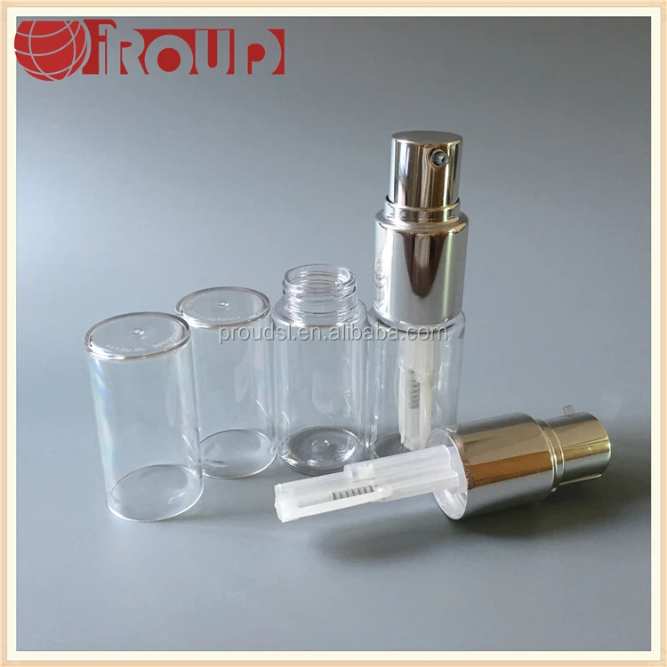 30ML cosmetic silver color empty nails glitter spray bottle