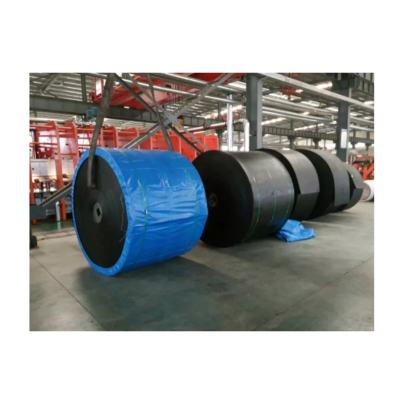 Heavy duty fire resistant rubber flat conveyor belt
