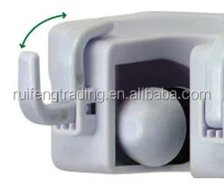 ABS wall mount magic broom and mop holder (6 hooks + 5 holders)