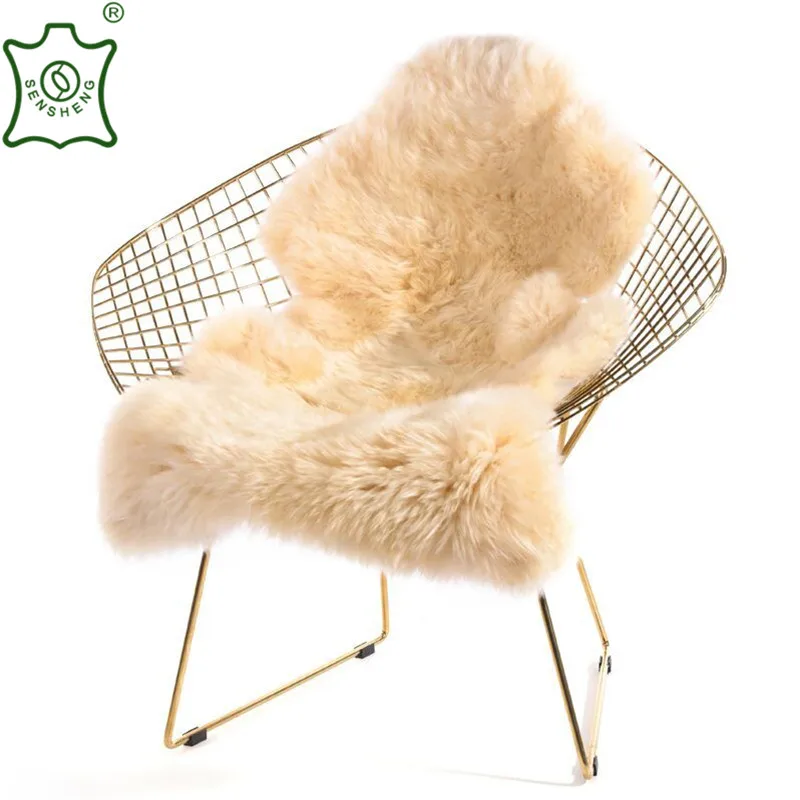 100% Real New Zealand Raw Sheepskin rug Material for clothing decoration sheepskins