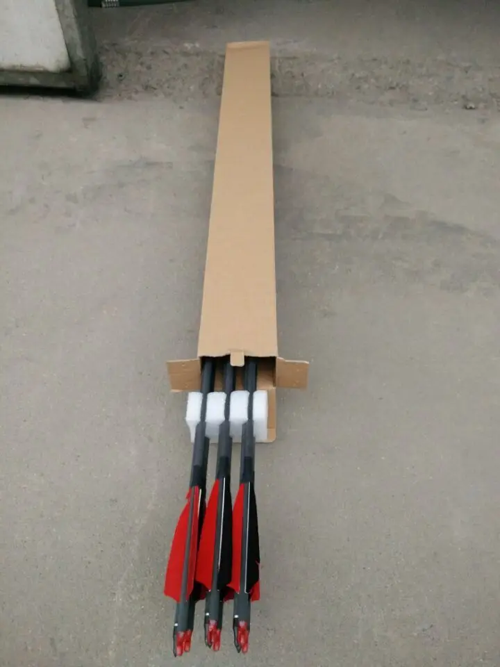 jx030t 30' carbon shaft arrow with turkey feather