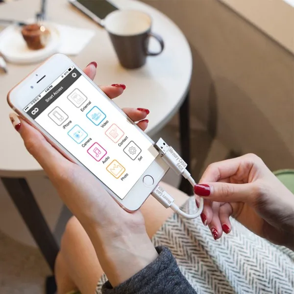 
2017 hot sale memory cable mobile drive 128GB I usb flash drive cable for mobile iOS, iPad, iPod 