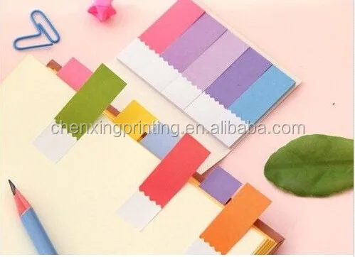 Printing Rainbow Mini Sticker Notepad Bookmark Marker Flags Index Tab Sticky Notes