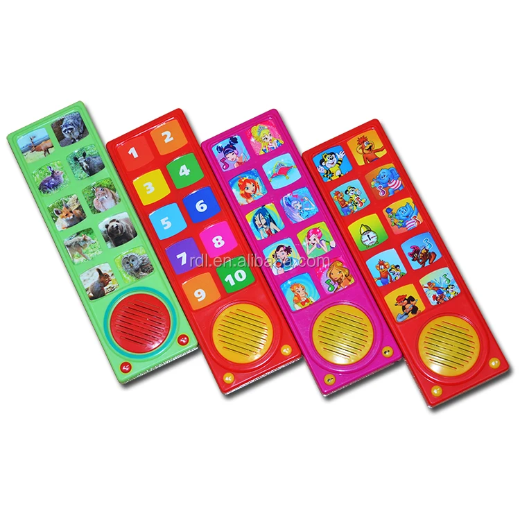 custom animal recordable  kids laptop children islamic sound books sound module for book  with push button
