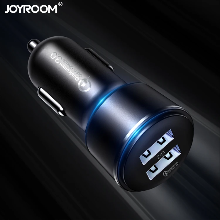 
Joyroom 2.4A Dual Usb Car Charger Fast For Android Car Charger Adapter Qc 3.0 