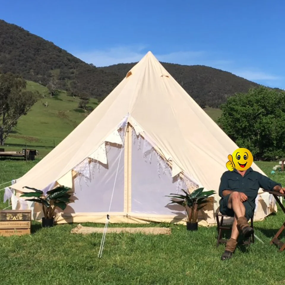 Luxury Outdoor Hotel Indian Luxury 8-10 person Bell Tent