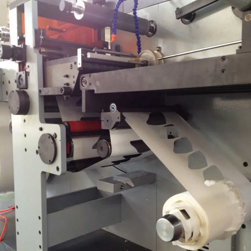 DBIML-330 High Speed Full Rotary Through Die Cutting Machine With In Mold Label Die Cutting and Conveyor