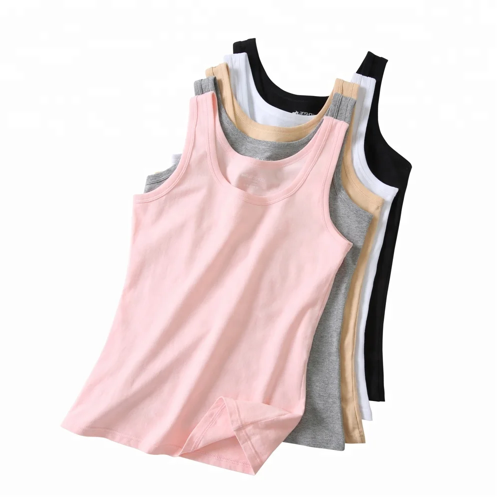 
Fast delivery lycra cotton women breathable blank tank top 