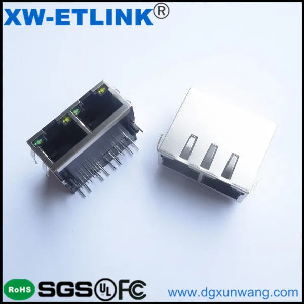 Разъем RJ45 с трансформаторным фильтром 8 светодио дный позиций штекер LED опционально
