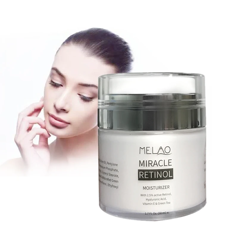 Organic Facial Cream Anti Aging Anti Wrinkle Deep Moisturizing Hyaluronic Acid Miracle Retinol Face Cream