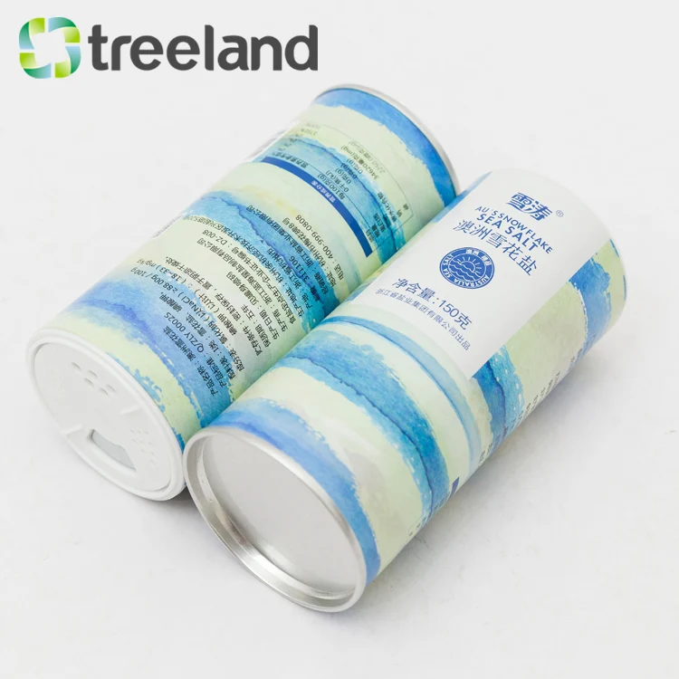 Salt Cans Spice Packaging Paper Tube Condiment Canister